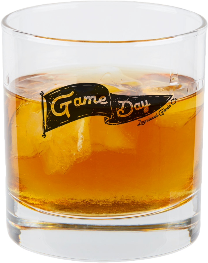 Game Day Rocks Glass - Whiskey Glasses Types Clipart (1000x1000), Png Download