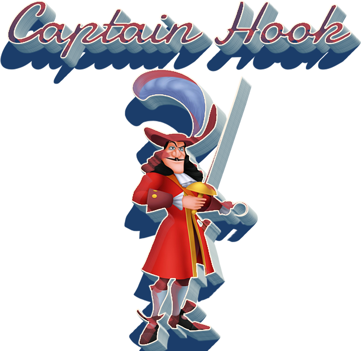 Captain Hook Png Transparent Background - Cartoon Clipart (1410x1200), Png Download