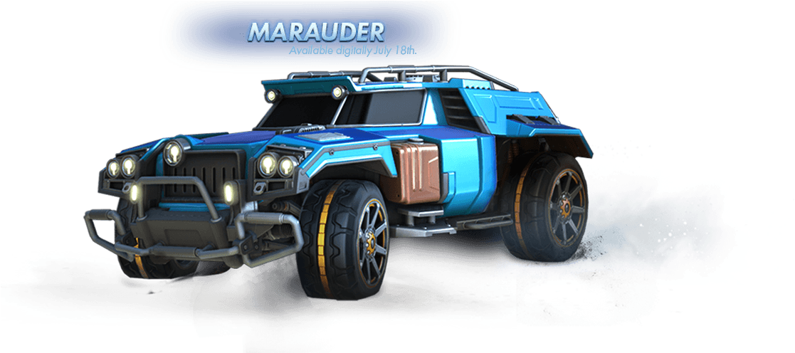 Voiture Rocket League Png - Marauder Car Rocket League Clipart (1339x495), Png Download