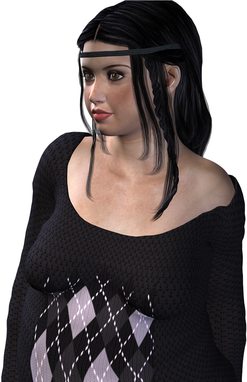 Girl Young School Cute Person Png Image - Girl Clipart (988x1280), Png Download