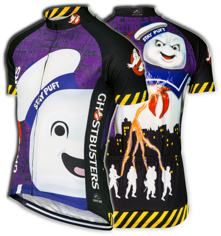 Ghostbusters Stay Puft Cycling Jersey - Ghostbusters Cycling Jersey Clipart (600x567), Png Download