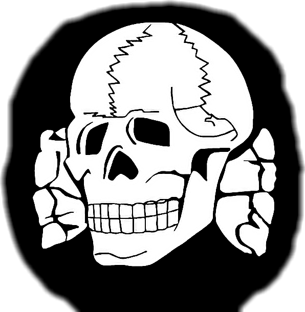 Totenkopf Sticker - Ss Totenkopf T Shirt Clipart (596x610), Png Download