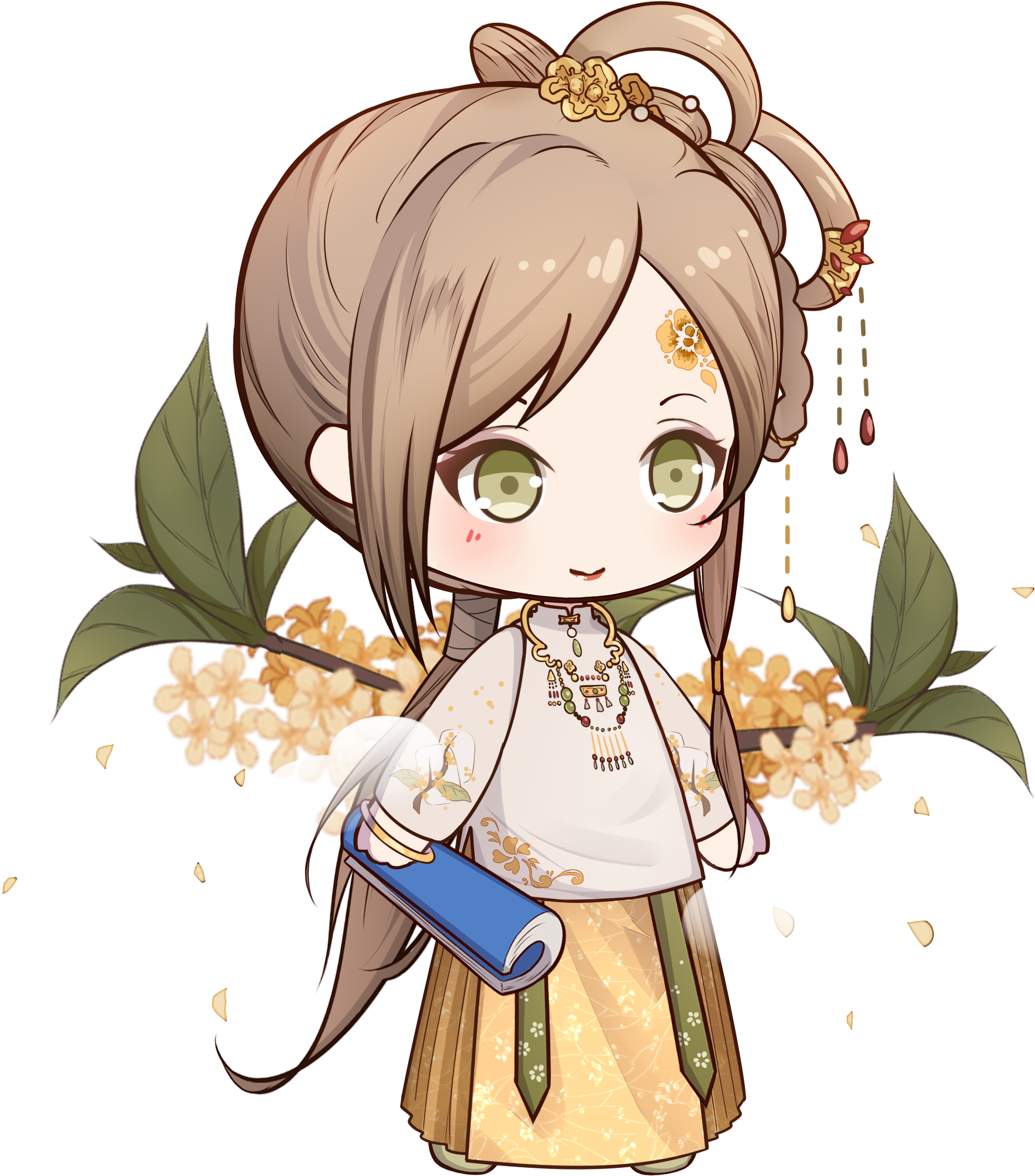 Osmanthus Cake , Png Download - 食 之 契约 桂花 糕 Clipart (1770x2011), Png Download