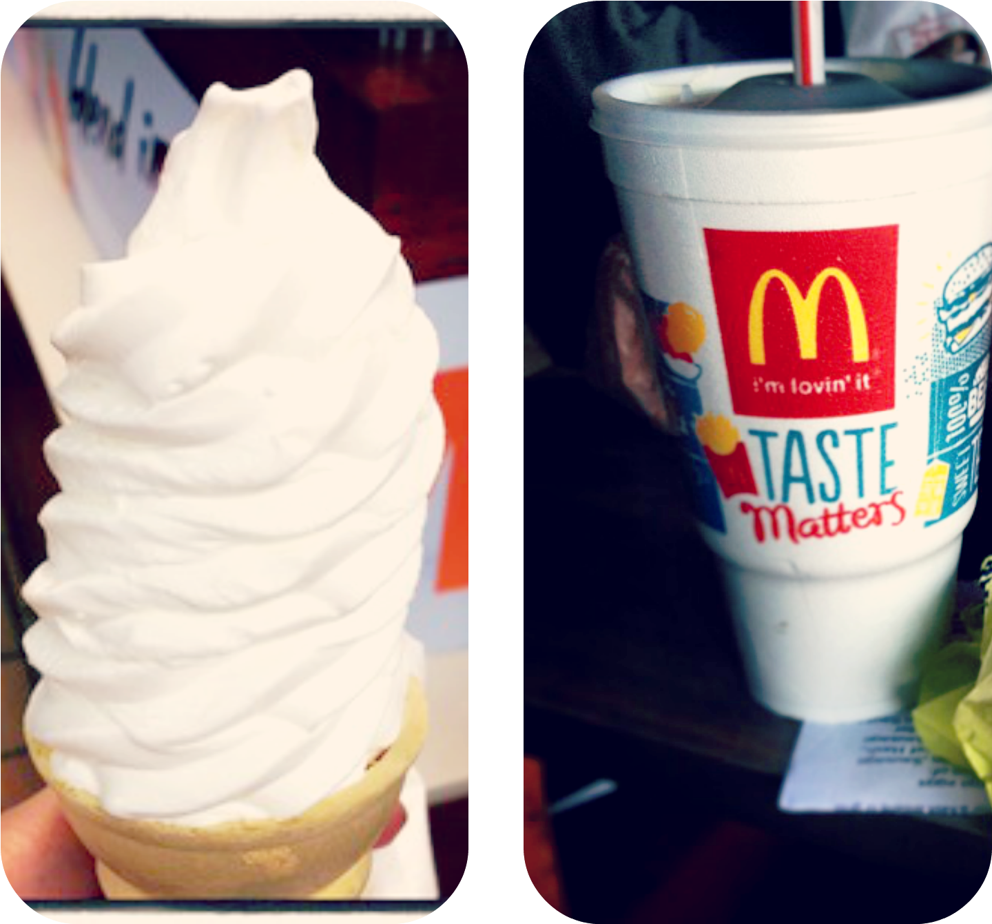 Sweet Tea Or A Vanilla Cone - Sweet Tea And Vanilla Ice Cream Clipart (600x562), Png Download