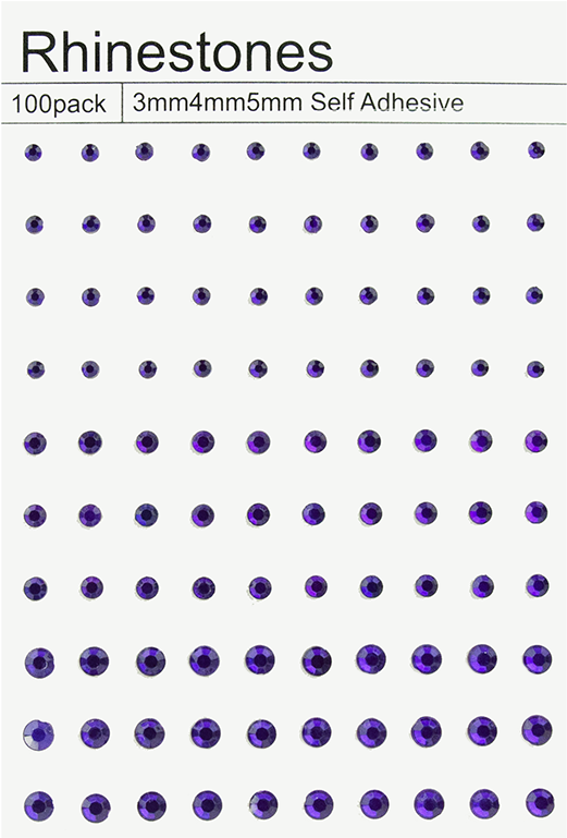 100 Self Adhesive Rhinestones - Polka Dot Clipart (800x800), Png Download