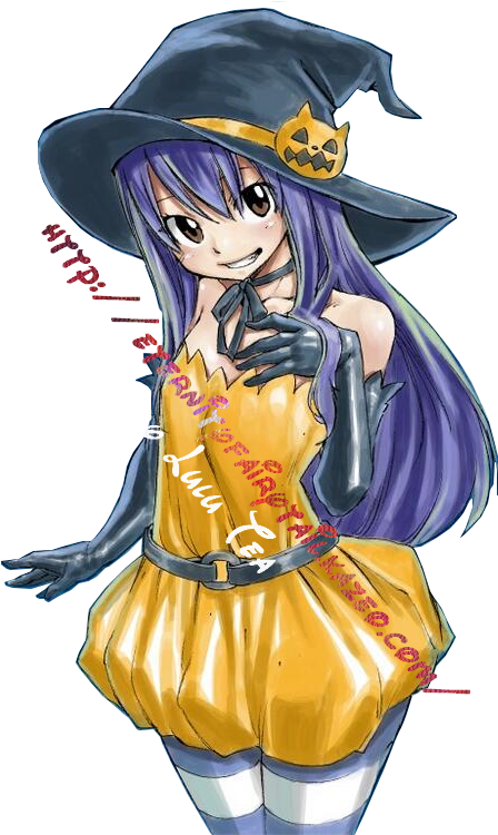 Png Wendy Halloween By Lulu Tea - Art Wendy Marvell Hiro Mashima Clipart (466x749), Png Download
