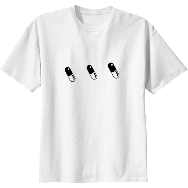A&l Pill Tee $38 - Active Shirt Clipart (608x621), Png Download