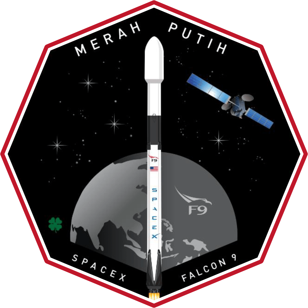 Falcon 9 Merah Putih Clipart (1024x1024), Png Download