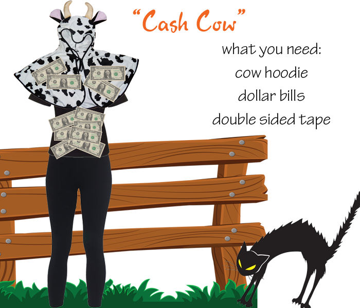 Cash Cow Costume For - Cartoon Clipart (700x600), Png Download