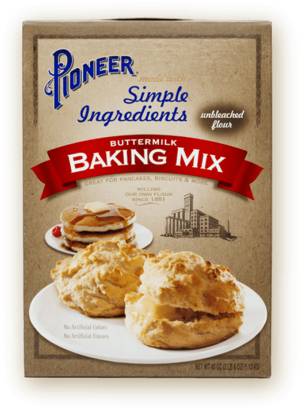 Pioneer Buttermilk Biscuit & Baking Mix Simple Ingredients - Dish Clipart (1024x1024), Png Download