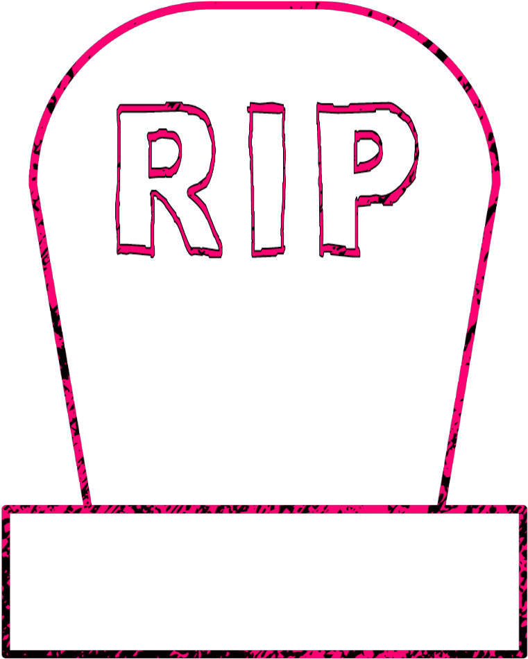#halloween #spookey #holidays #outline #tombstone #gravestone Clipart (1024x1024), Png Download