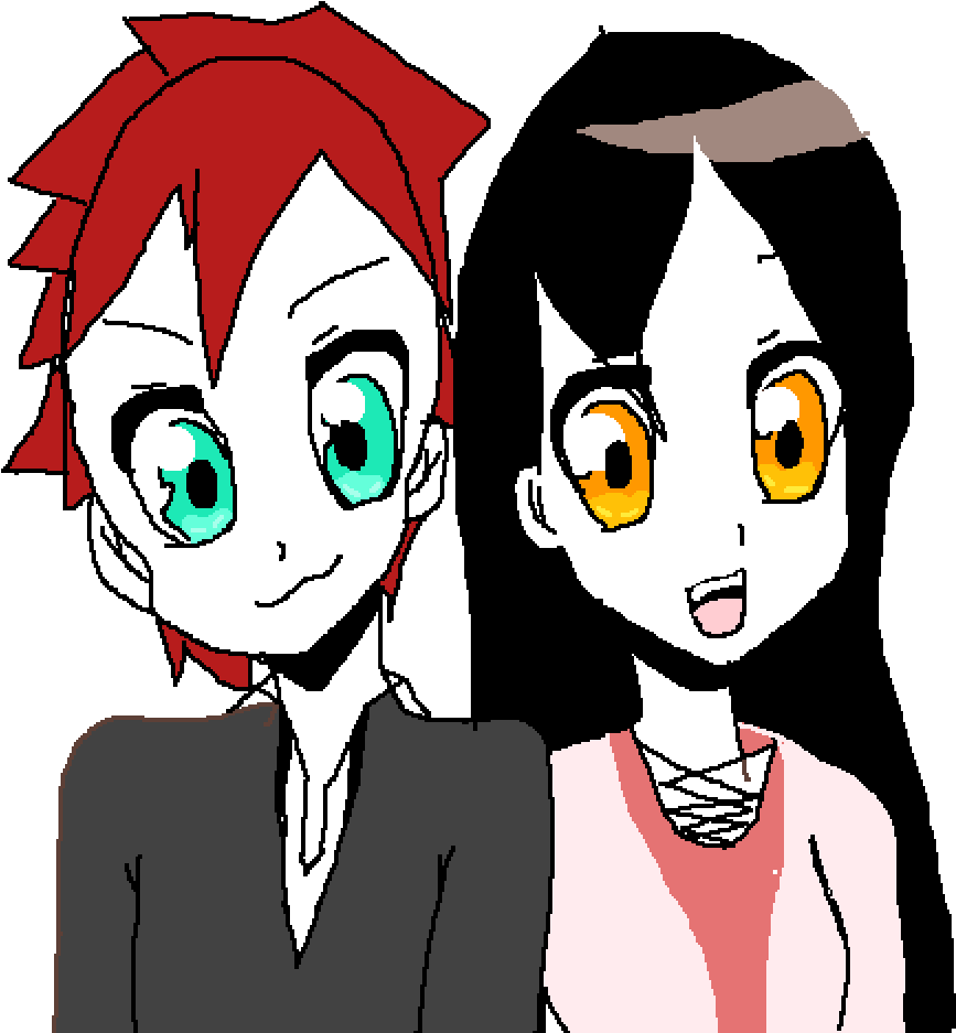 What A Cute Couple - Cartoon Clipart (1000x1000), Png Download