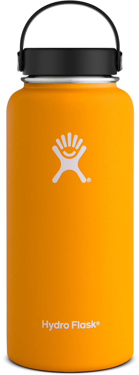 32 Oz Wide Mouth Mango Water Bottle From Aries Apparel - Mango Hydro Flask 32 Oz Clipart (642x1392), Png Download