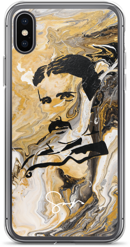 Marble Tesla Iphone X/xs Case - Iphone Clipart (1000x1000), Png Download