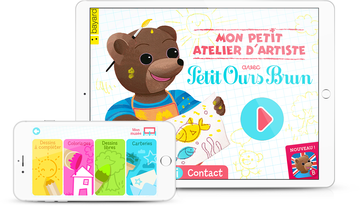 Iphone-pob Atelier - Petit Ours Brun Volume 2 Clipart (1920x910), Png Download