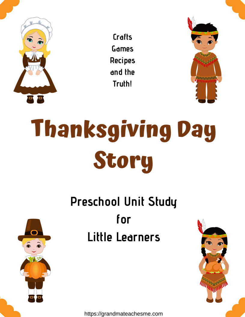 Thanksgiving Day For Preschoolers Unit Study - Cartoon Clipart (816x1056), Png Download