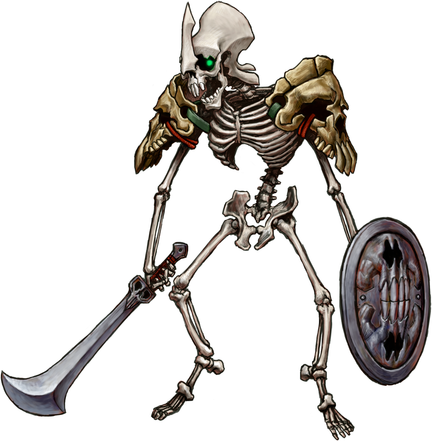 Stalfos Zelda Twilight Princess Clipart (1440x1503), Png Download