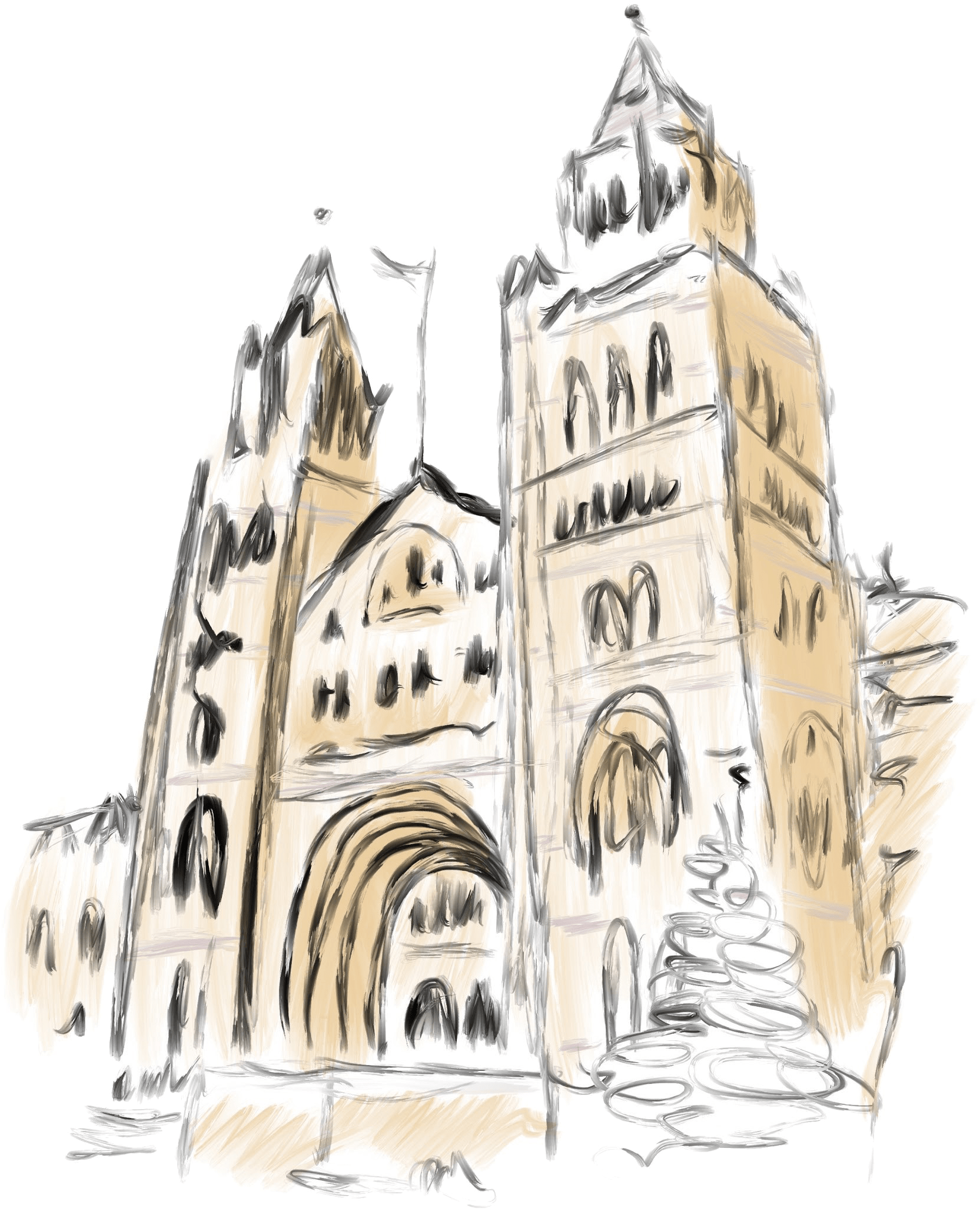Cathedral Clipart (1764x2166), Png Download