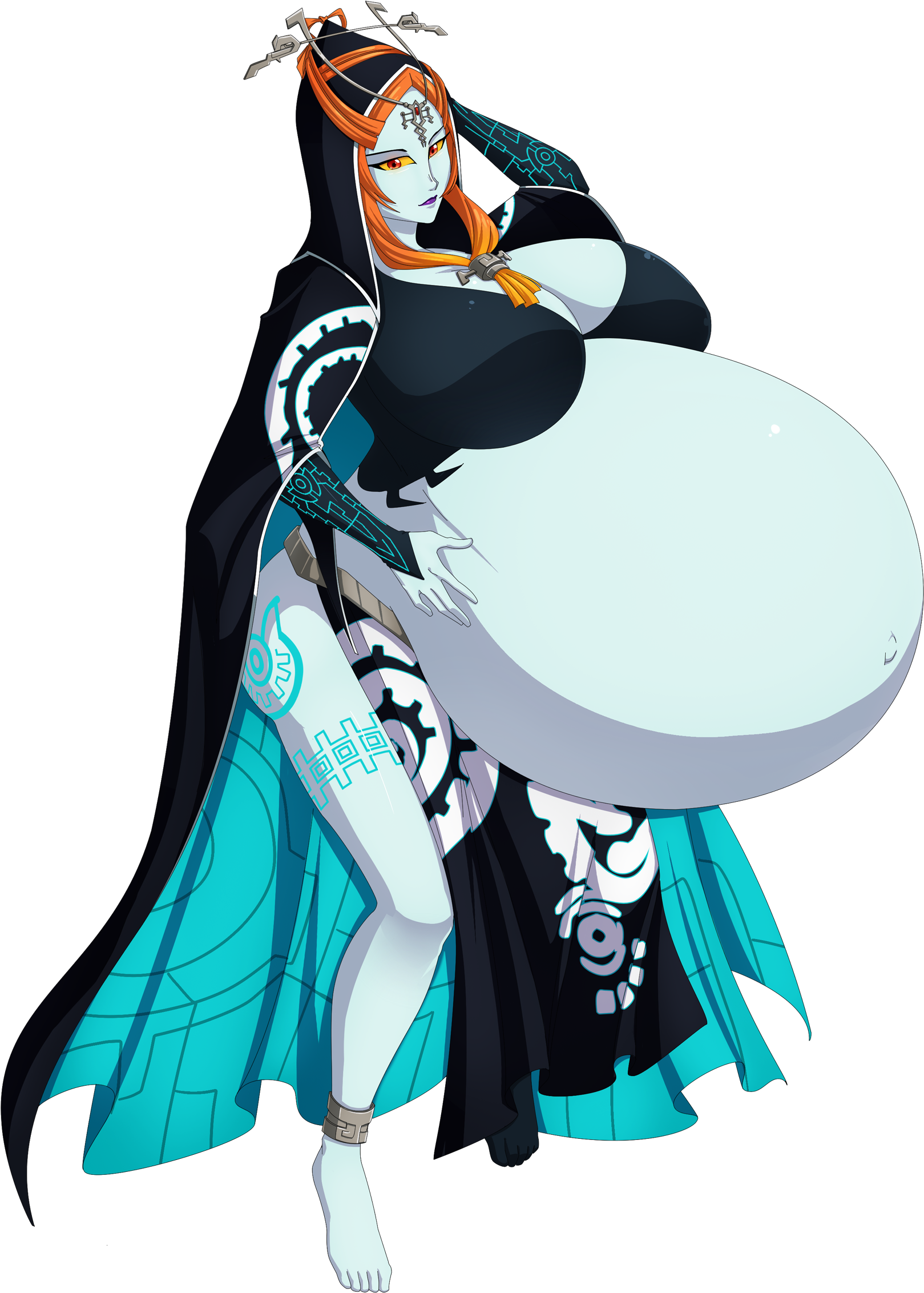 Legend Of Zelda Midna Inflation Clipart (1754x2399), Png Download