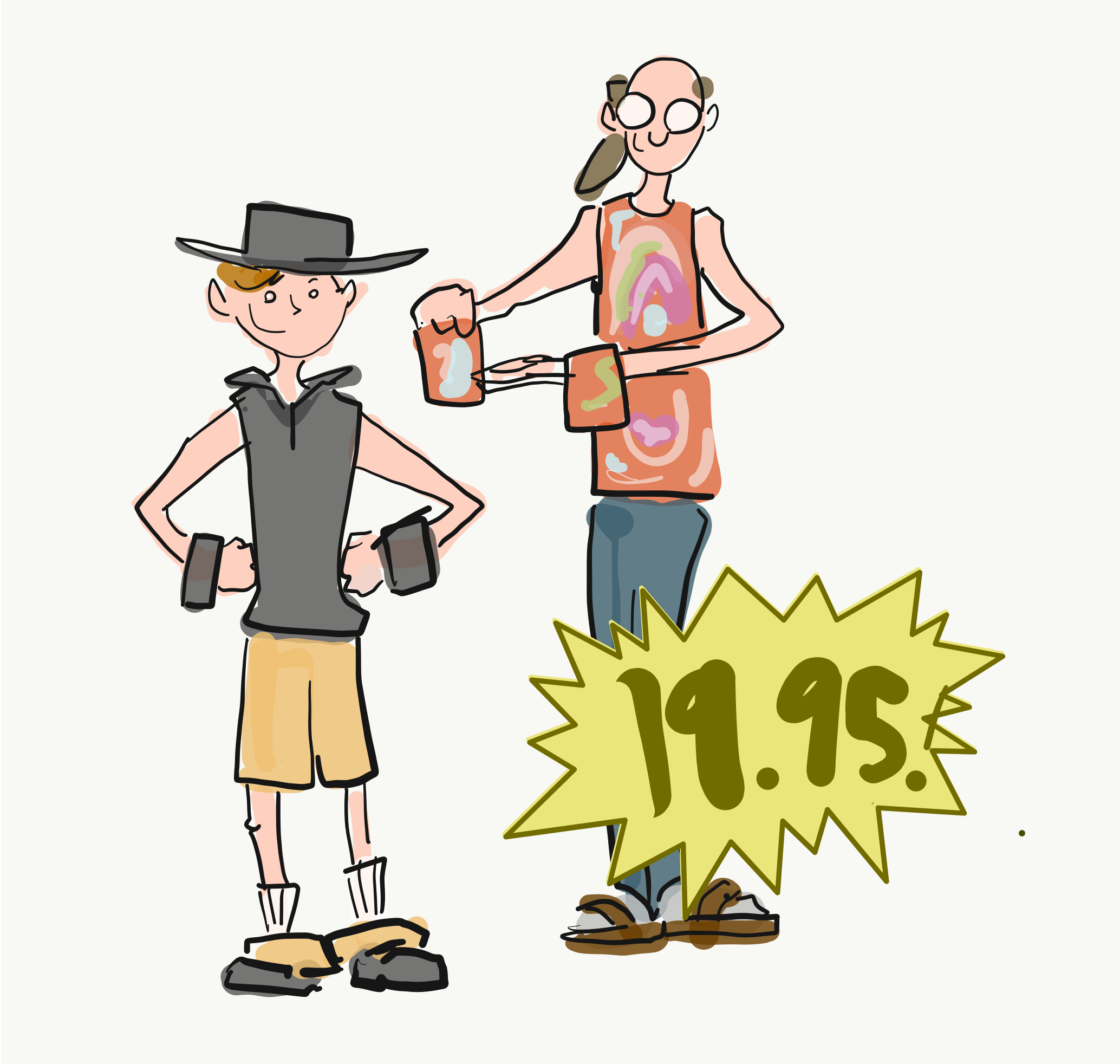 106detachablesleeves - Cartoon Clipart (2732x2050), Png Download