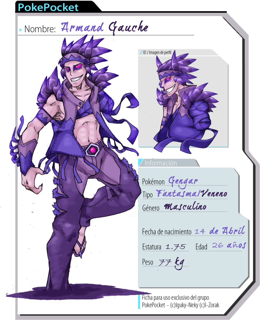 Pokepocket-armand Gauche By Darksilvania - Cartoon Clipart (900x1124), Png Download