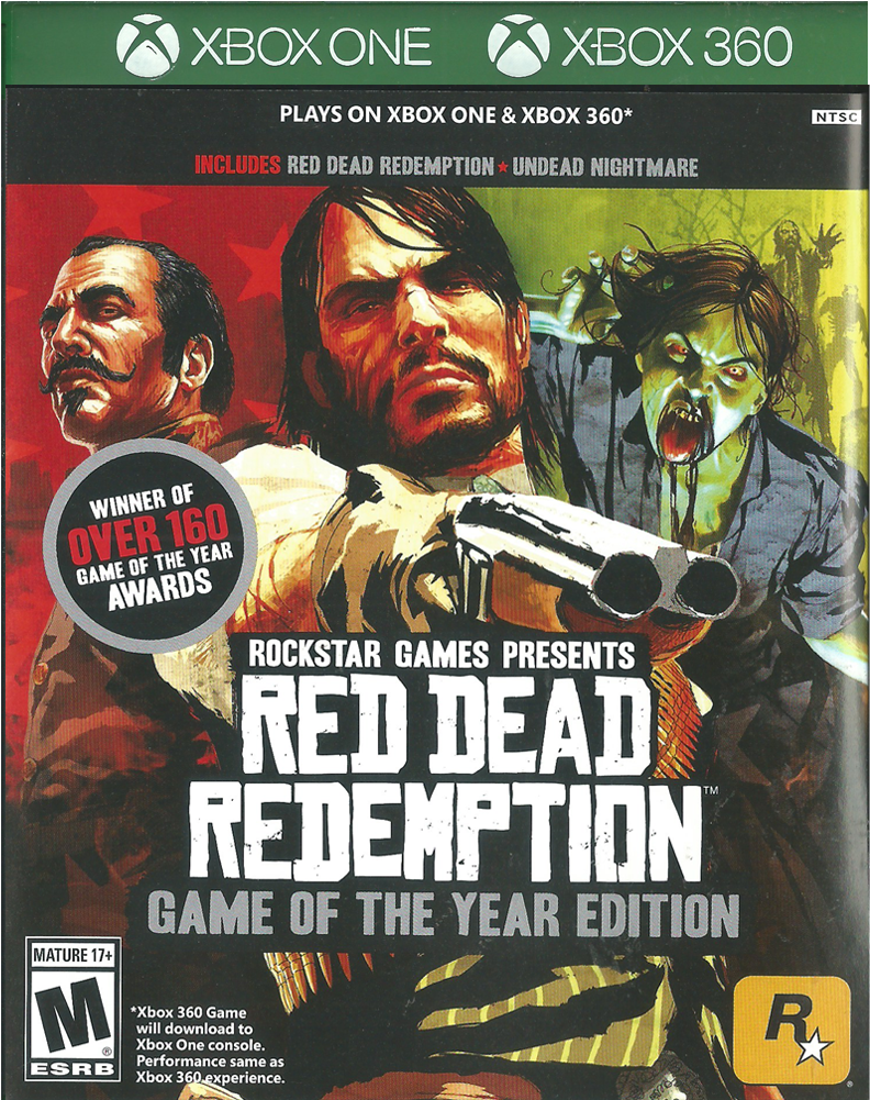 Red Dead Redemption Goty - Red Dead Redemption Xbox 360 Xbox One Clipart (1000x1000), Png Download