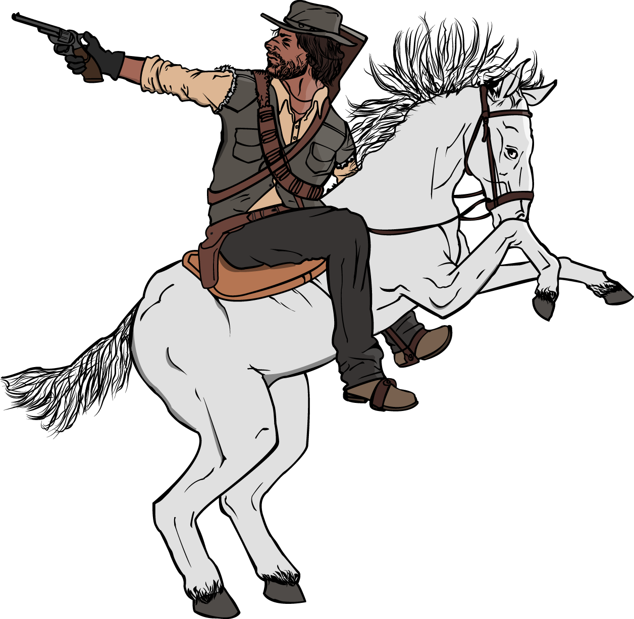 John Martston Ink - Cartoon Clipart (1256x1226), Png Download