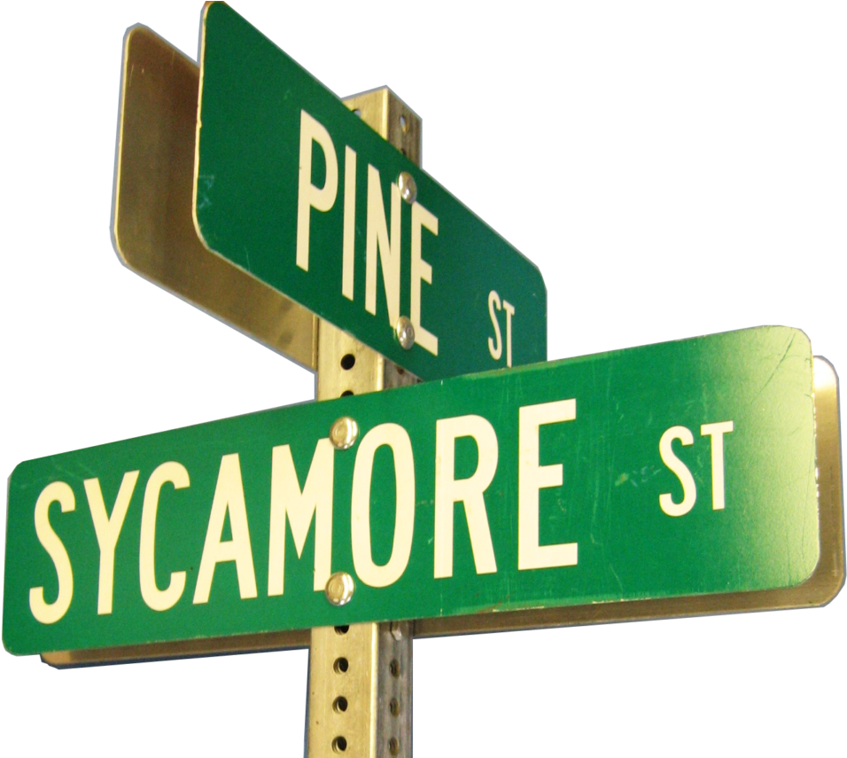 Telespar Sign Support Systems - Sycamore Street Sign Clipart (1024x854), Png Download