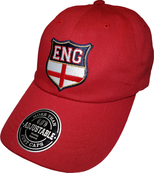 England Shield Cap Adjustable Dad Hat Red More Than - Baseball Cap Clipart (533x600), Png Download
