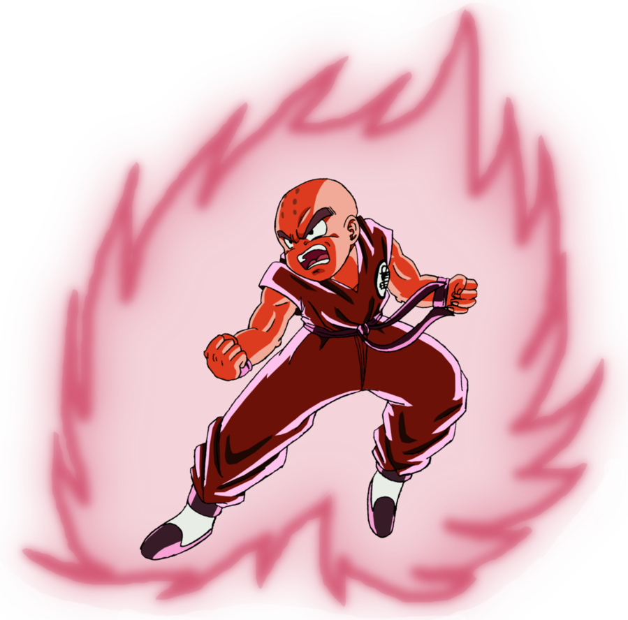 Kuririn Kaioken Png Clipart (899x888), Png Download