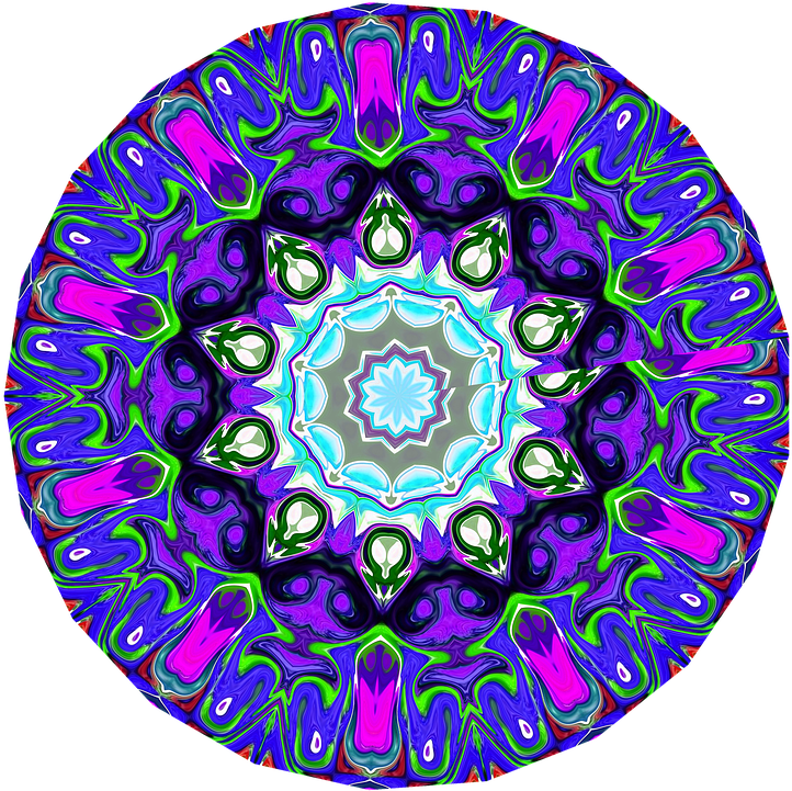 Graphic Isolated Mandela Colorful Deco Effect - Circle Clipart (843x720), Png Download