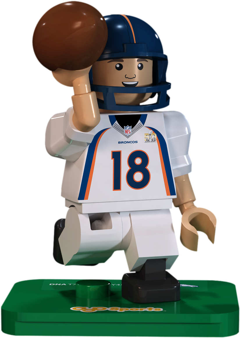 Peyton Manning Mini Figure - Oyo Peyton Manning Clipart (1500x1500), Png Download