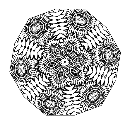 Mandala, Flower, Pretty, Confetti, Naga, Mandela - Mandala Clipart (585x720), Png Download