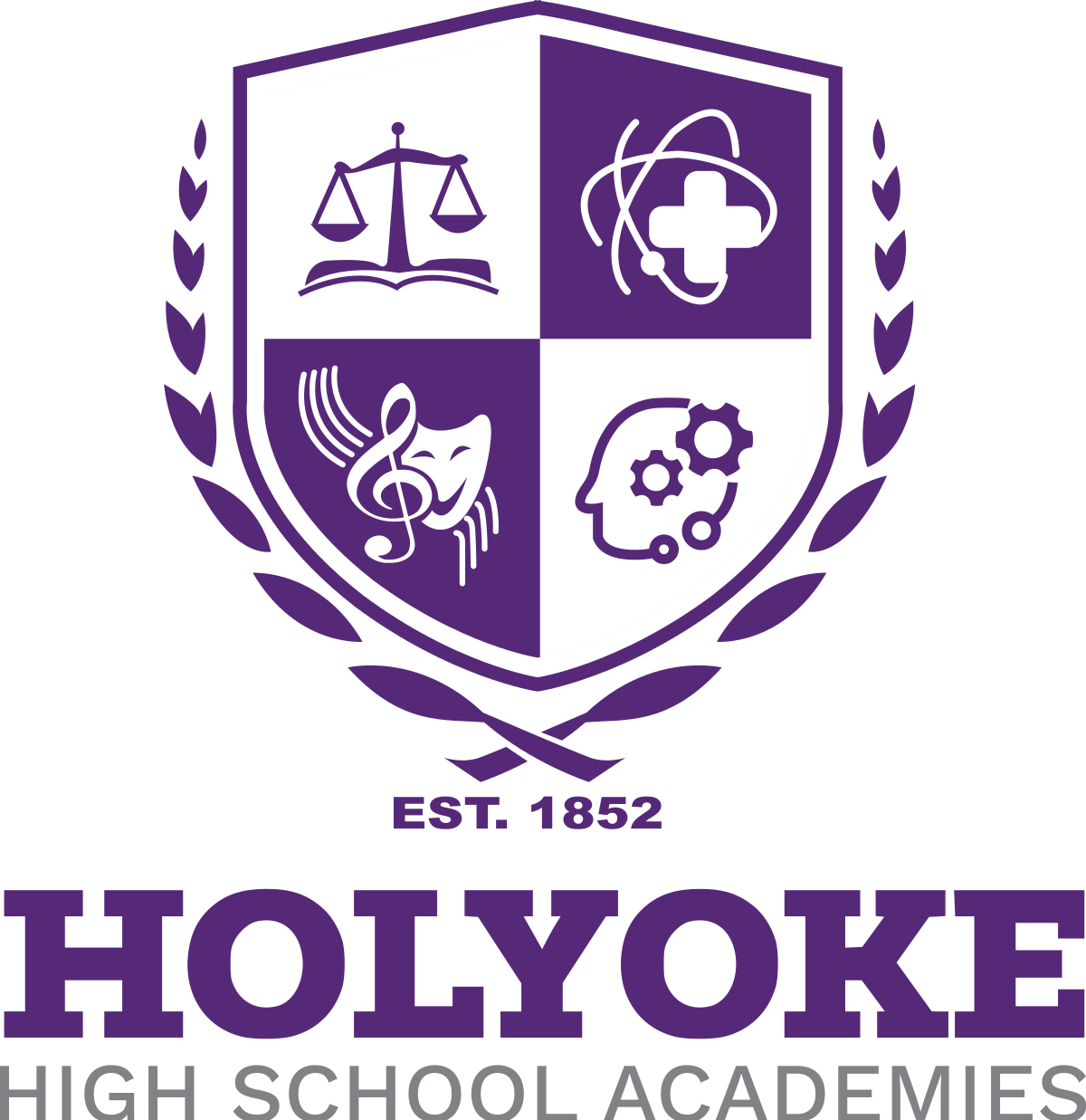 Holyoke High School - Holyoke High School Logo Clipart (1200x1237), Png Download