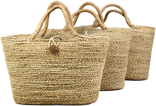 3 Piece Market Basket Set - Bag Clipart (708x480), Png Download