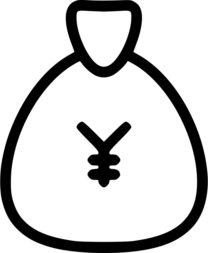 Bag Yen Cash Banking Coin Comments Clipart (806x980), Png Download