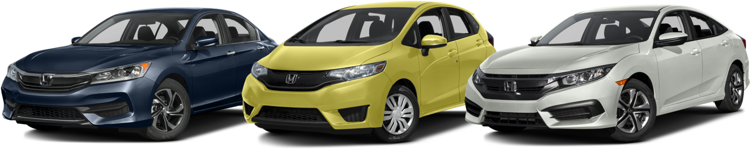 Honda Sedan Hatchback Lineup - Lexus Gx Clipart (1626x504), Png Download