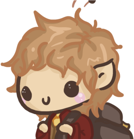 Bilbo Baggins Clipart Sketch - Animated Bilbo Baggins Drawing - Png Download (640x480), Png Download