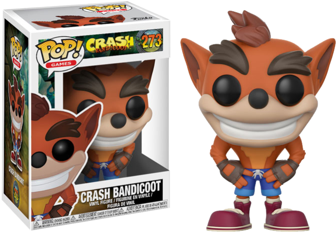 Pop Figure Crash Bandicoot Crash Bandicoot Chase - Crash Bandicoot Funko Pop Clipart (701x501), Png Download