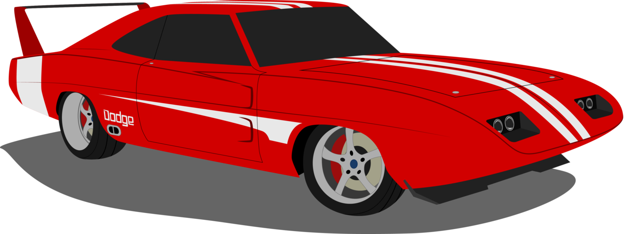 R34 Drawing Charger Dodge Daytona - Dodge Charger Daytona Clipart (1280x480), Png Download