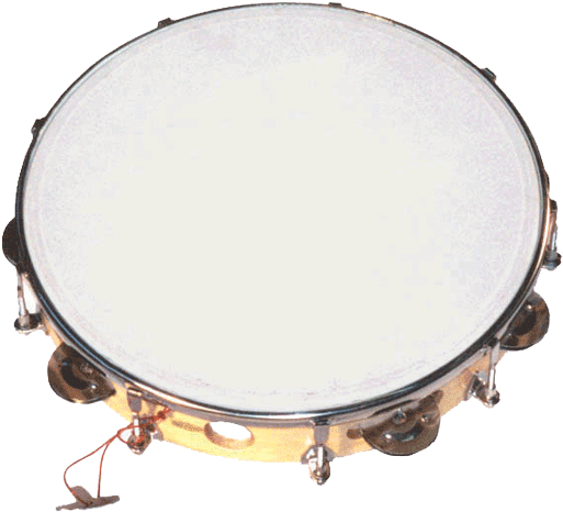 Cpk Ed265 10\" Tambourine With Plastic Head - Tambourine Clipart (666x518), Png Download