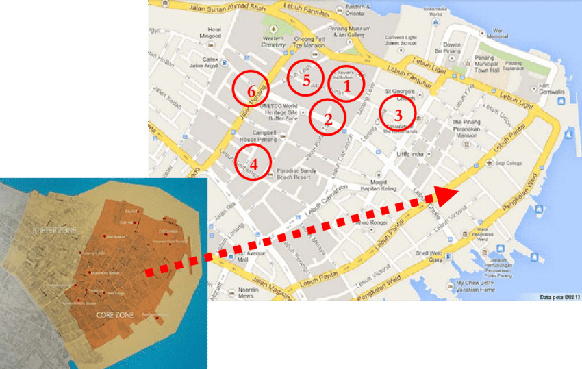 Location Of Case Studies In The Core Zone Area Red - Atlas Clipart (850x539), Png Download