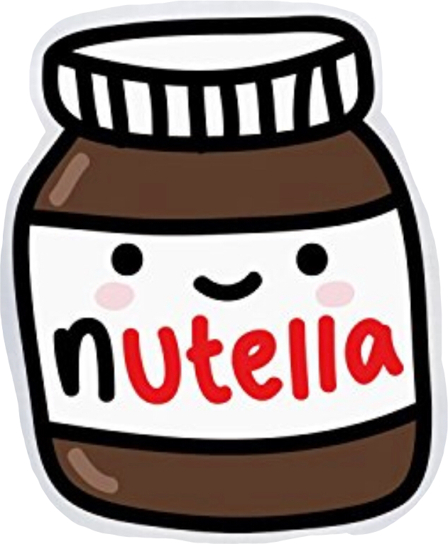 #nutella #jar #cute #freetoedit - Nutella Cute Clipart (631x765), Png Download