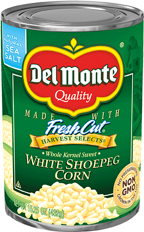 Sizes Available - 15 - 25 Oz - Whole Kernel Sweet White - White Corn Canned Clipart (1050x500), Png Download