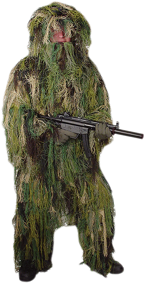 Ghillie Suit , Png Download - Sniper Suits Clipart (508x991), Png Download