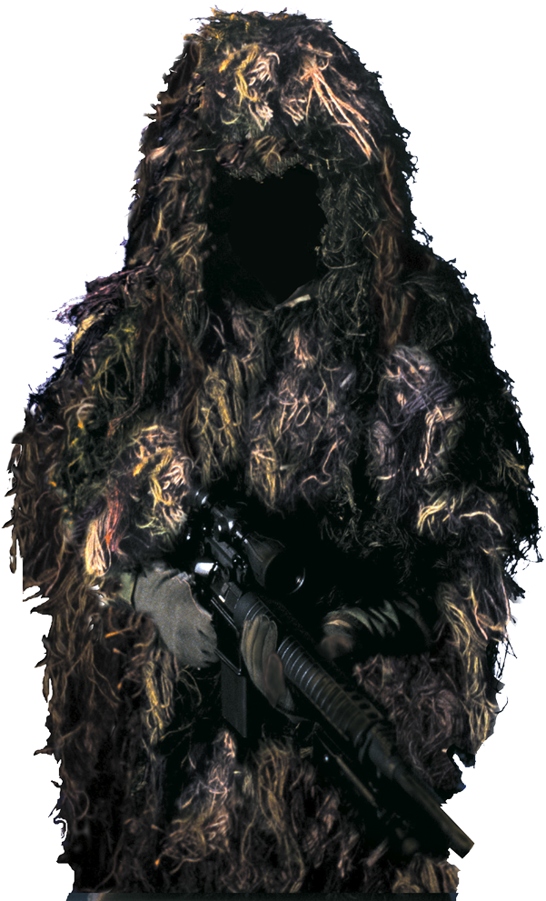 Bushrag Ghillie Suit Clipart (1000x1000), Png Download