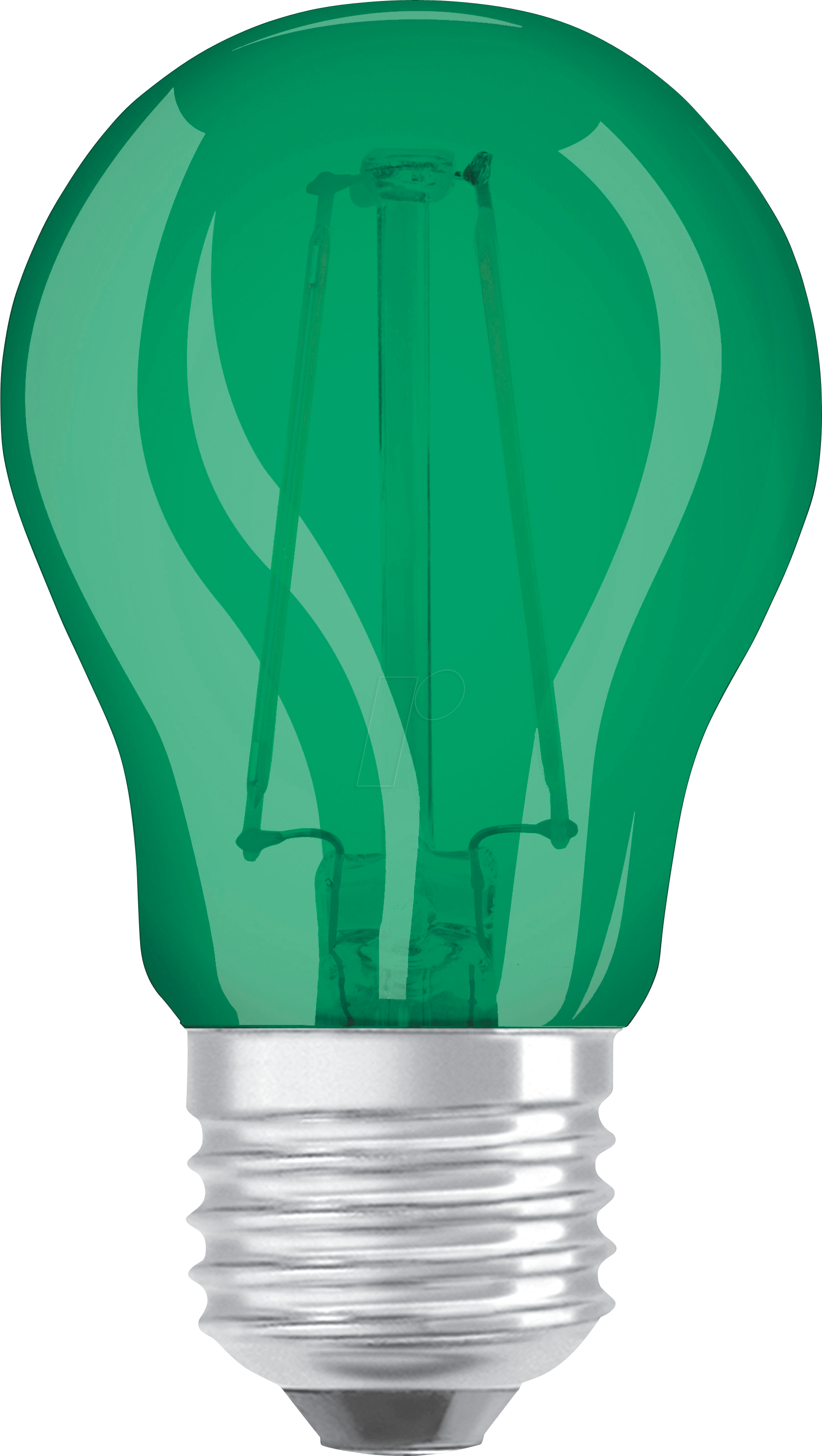 Led Bulb Star E27, 2 W, 136 Lm, Green Osram - Led Clipart (1672x2962), Png Download