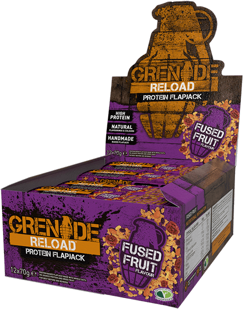 Reload® - Grenade Reload Protein Flapjack Chocolate Browning Clipart (800x800), Png Download