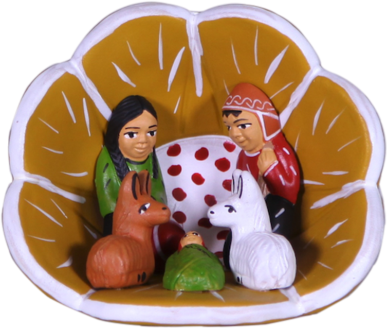 Peru Flower Bud Nativity - Bánh Clipart (1000x919), Png Download