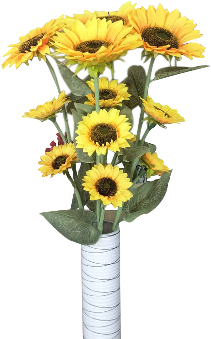 Sunflower Artificial Flower Fake Flower Living Room - Sunflower Clipart (750x750), Png Download